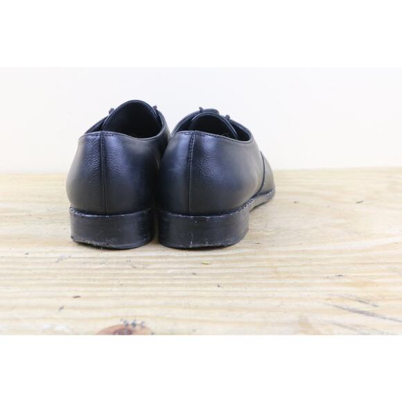 Stuart Weitzman Shoes Womens 8M Black Leather Oxfords Studs Trim Derby Spain - Picture 3 of 10